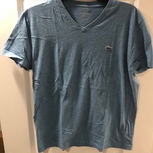 Men’s Lacoste, v-neck, short sleeve t-shirt